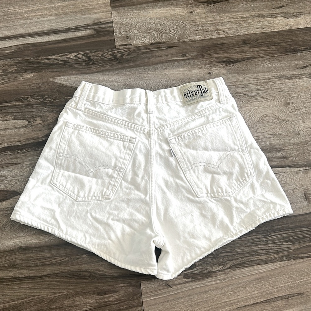Levi's White Jean Shorts